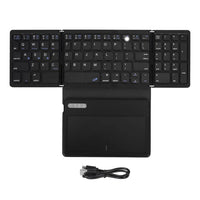 Portable Wireless Foldable Keyboard with Trackpad (for Android Tablets & Phones)
